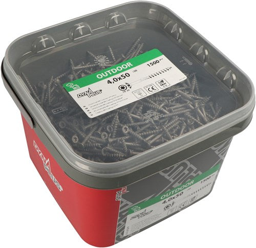 Dynaplus unischroef spaanplaatschroef ar-coating platkop deeldraad torx tx25 4.5x80 42 | 600 stuks - 0289.14.34401