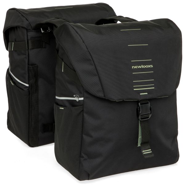 Newlooxs Tas new looxs vigo dubbel | zwart groen | 40l