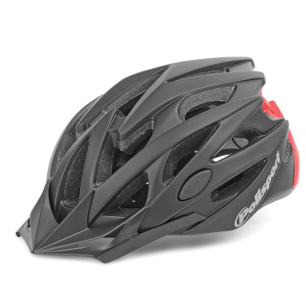 Polisport twig fietshelm m 55-58cm zwart mat rood