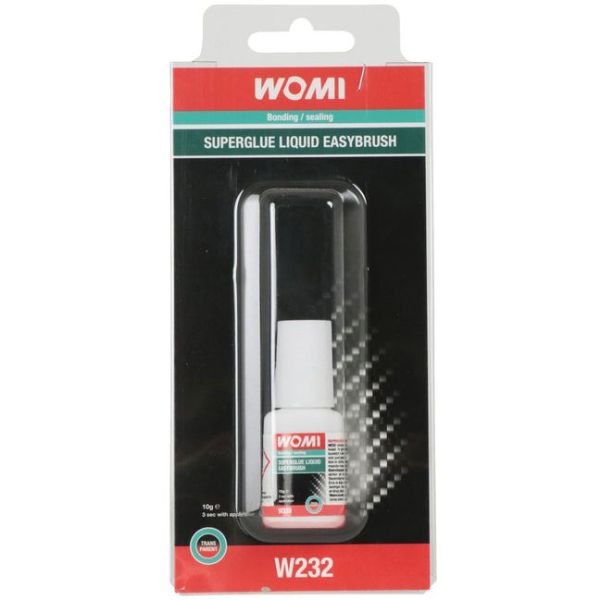 Womi Secondelijm w232 superglue liquid easybrush transparant 10 gram