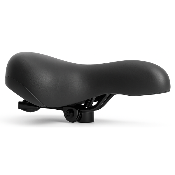 Edge Fietszadel city soft incl. zadelstrop - zwart