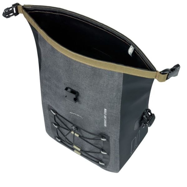 BASIL Enkele tas navigator storm m mik 12-15l 14 x 25 x 36 cm - zwart