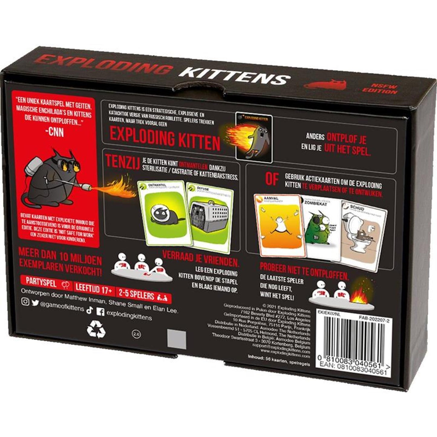 Exploding Kittens nsfw 18+ kaartspel nl