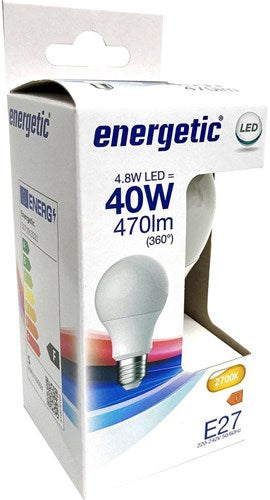 Enzo Energetic led gls e27 4,8-40w 2700k mat - 2710300