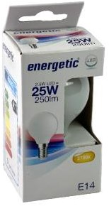 Enzo Energetic led kogel e14 2,1-25w 2700k filament mat - 2720610