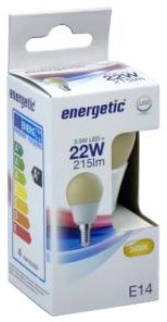 Enzo Energetic led kogel e14 2,9-22w 2400k flame - 2710240