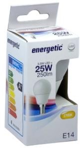 Enzo Energetic led kogel e14 2,9-25w 2700k mat - 2710212