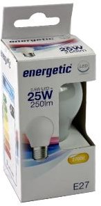 Enzo Energetic led kogel e27 2,1-25w 2700k filament mat - 2720650