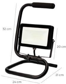 Enzo led bouwlamp | 30w | op statief | 6400k | ip65 | edm 70410 - 5017600