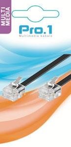Enzo pro-1 modulair 6p4c naar 6p4c zwart 10.0 meter - 9297032