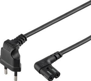 Enzo recordersnoer zwart haaks 5 meter 7596214