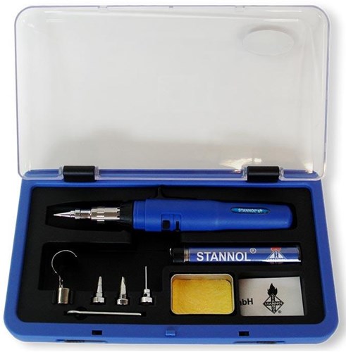 Enzo stannol gassoldeerset in kunststof koffer - 6474920