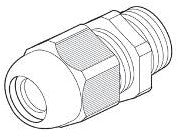 Enzo wartel pvc m25 grijs ip68 jsl per stuk 4084760