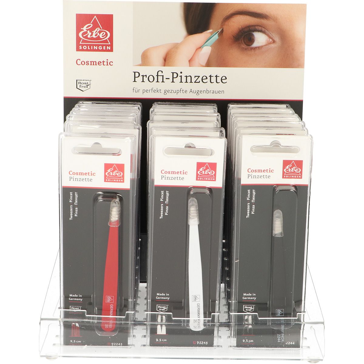 Erbe Solingen pincet display (erbe2955c)