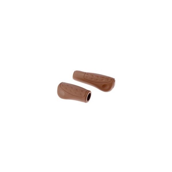 Westphal Handvatpaar #436 ellipsis softgrip 92 122mm ø23mm - bruin