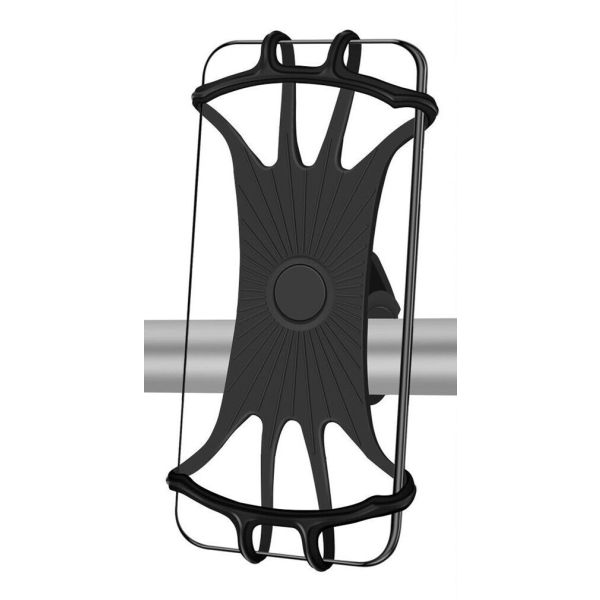 Edge Telefoonhouder ez fit - 360° - siliconen - zwart