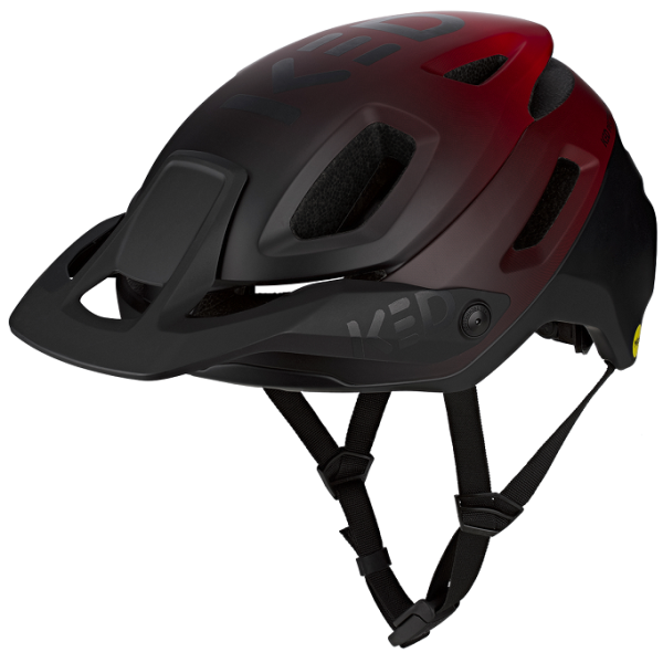 Ked Fietshelm pector me-1 m (52-58cm) - mat rood zwart