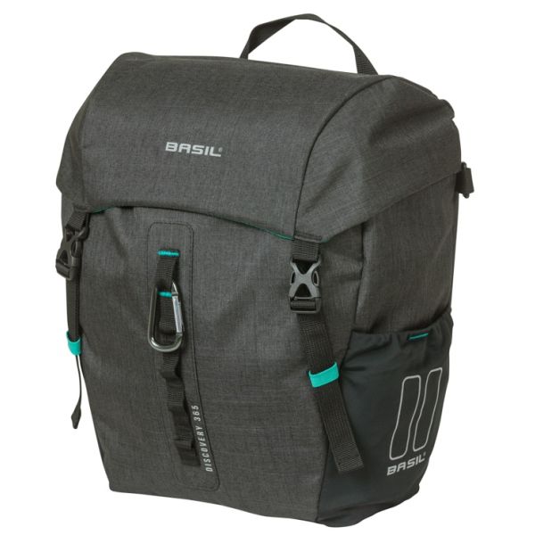 BASIL Enkele tas discovery 365d m mik 9l 12 x 25 x 33 cm - zwart