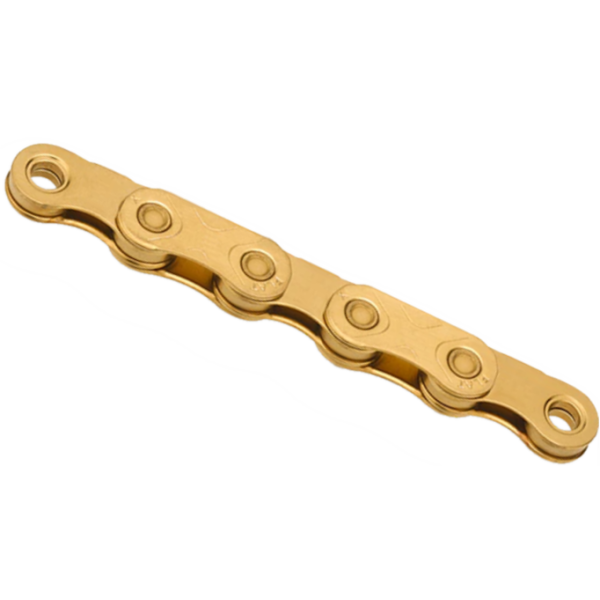 KMC X flat waxed - ti-n - gold