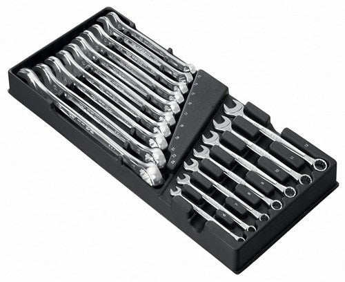 Facom module met 17 ringsteeksleutels met ogv-profiel - mod.440-1xl