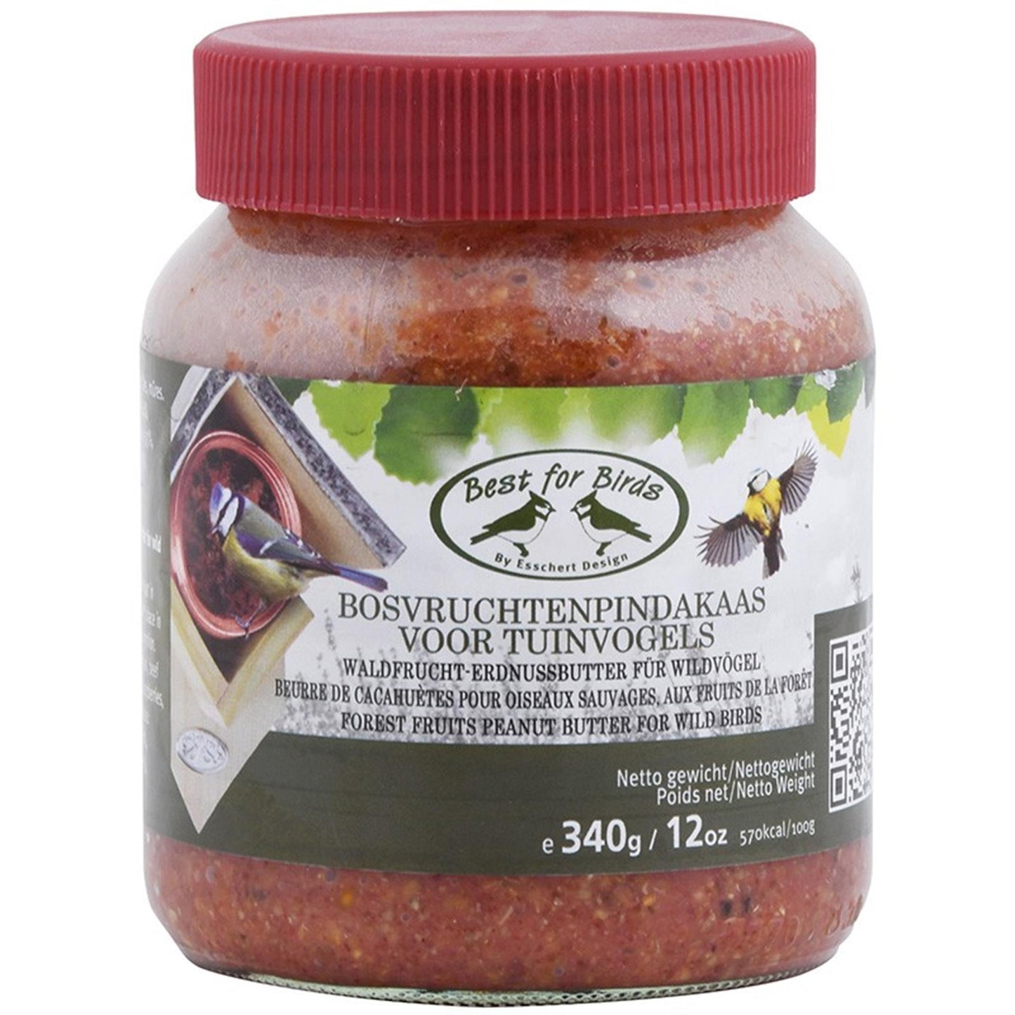 Esschert Design Vogelvoer bosvruchtenpindakaas 340gr