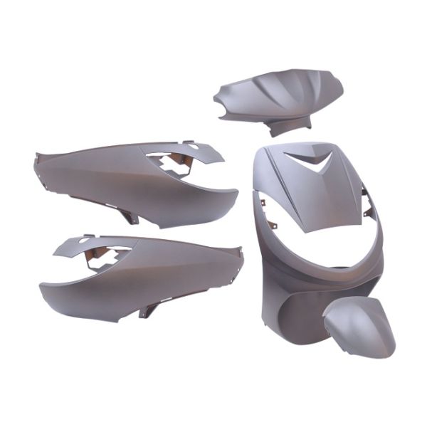 Edge Plaatset 6-delig for peugeot vivacity tot bouwjaar 2008 - mat grijs