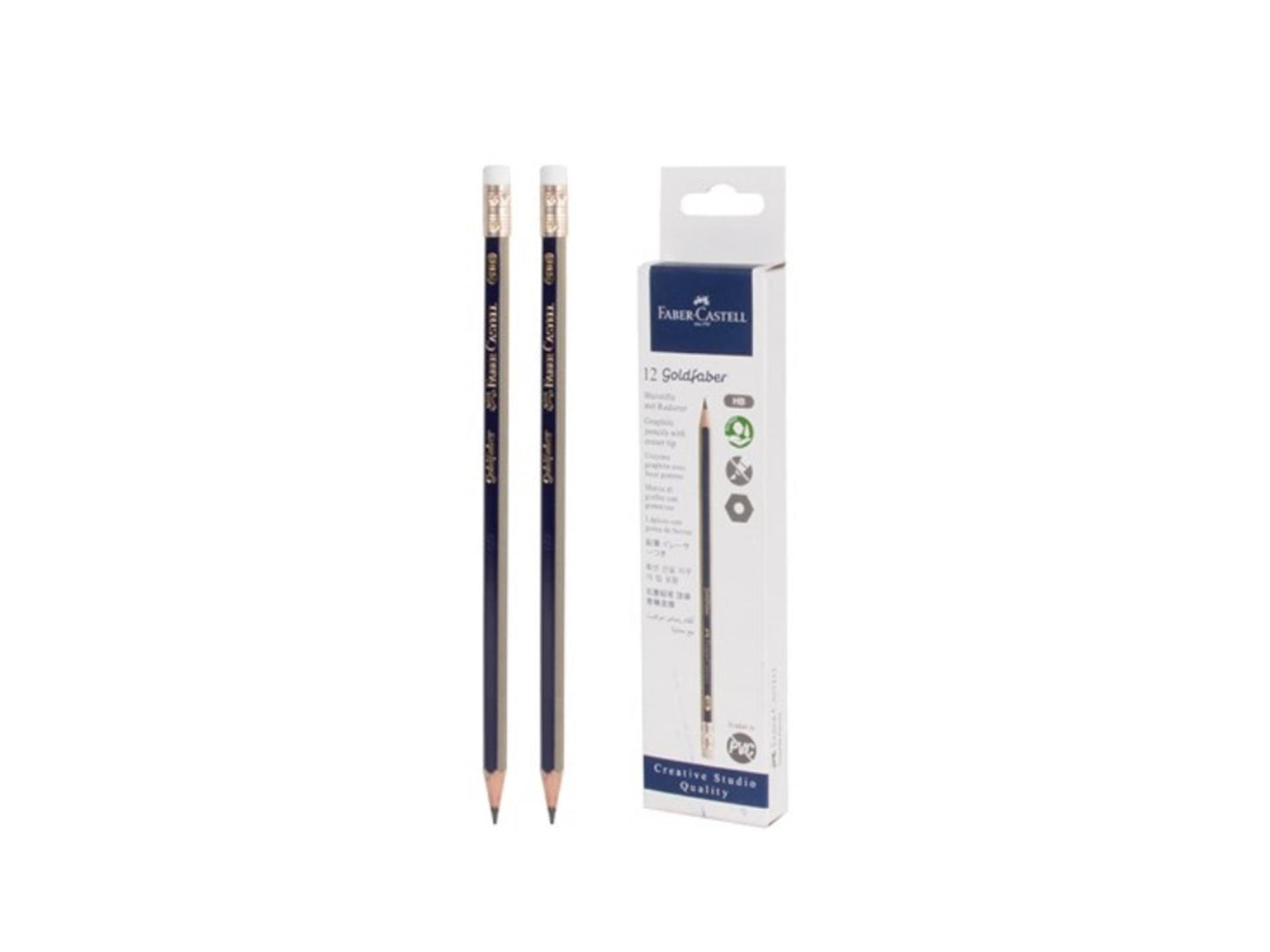 Kangaro Potlood fc goldfaber hb met gum 12 stuks