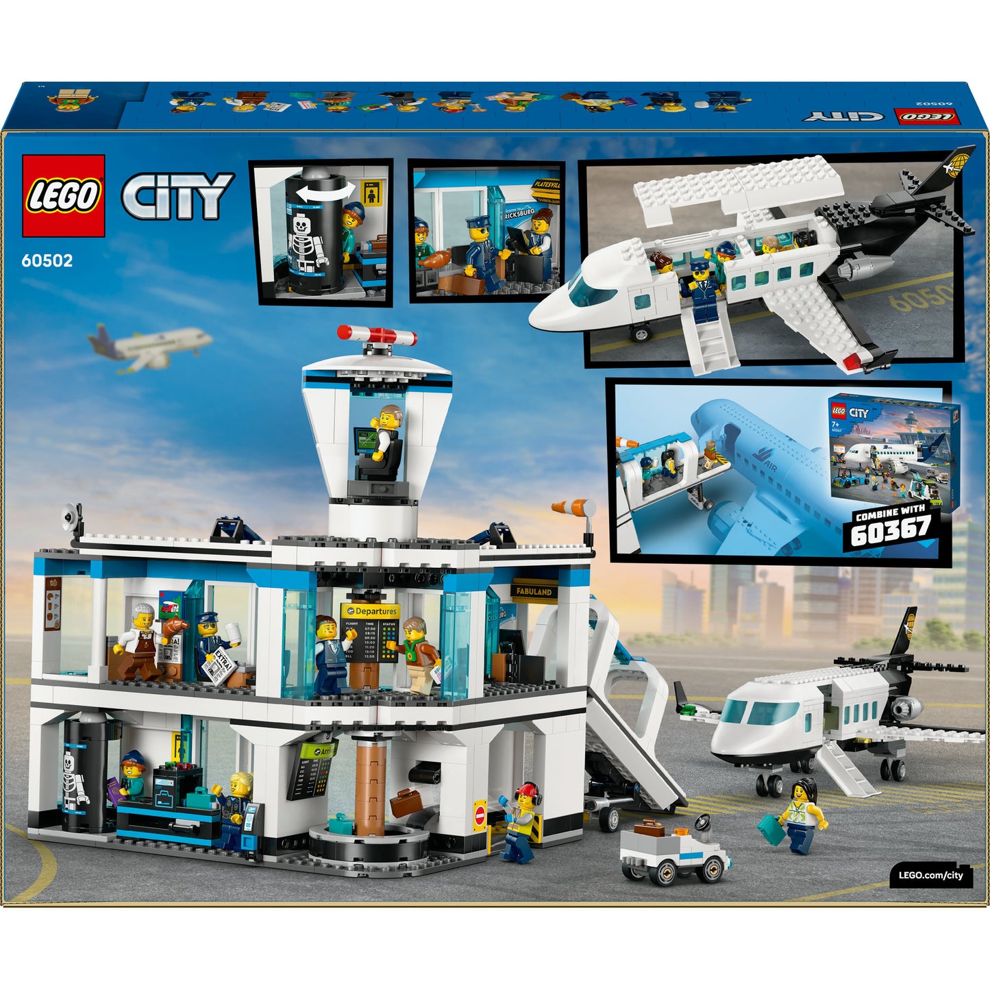 LEGO city 60502 luchthaven met vliegtuig