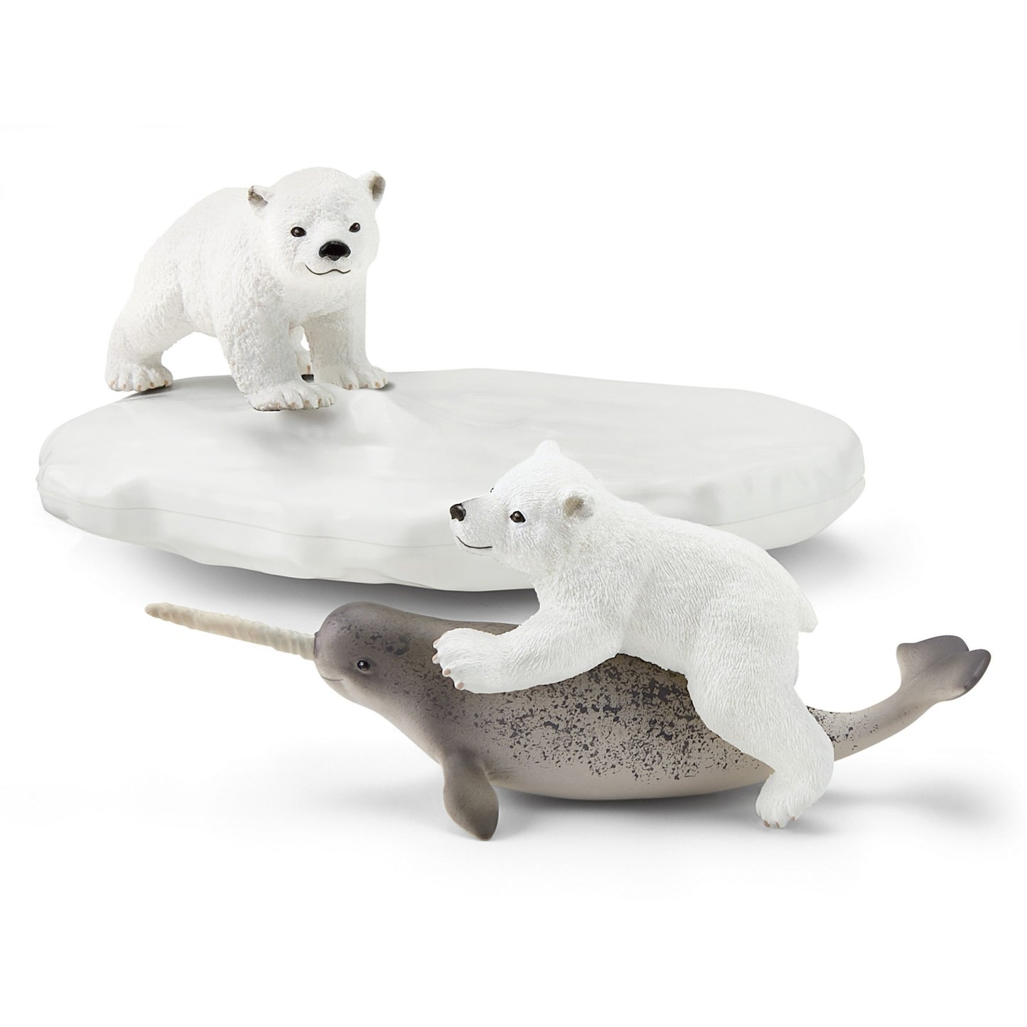 Schleich wild life - ijsberen glijfeestje speelfiguur