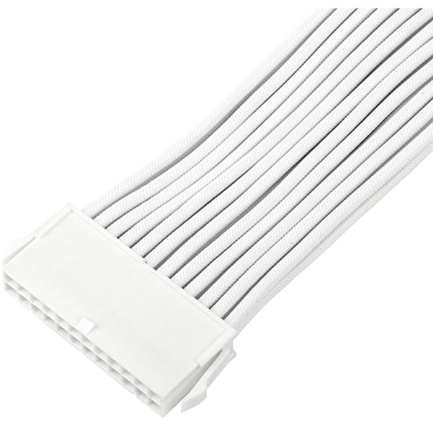 SilverStone sst-pp07e-mbw-v2, 24pin atx verlengkabel (wit, 30 centimeter)