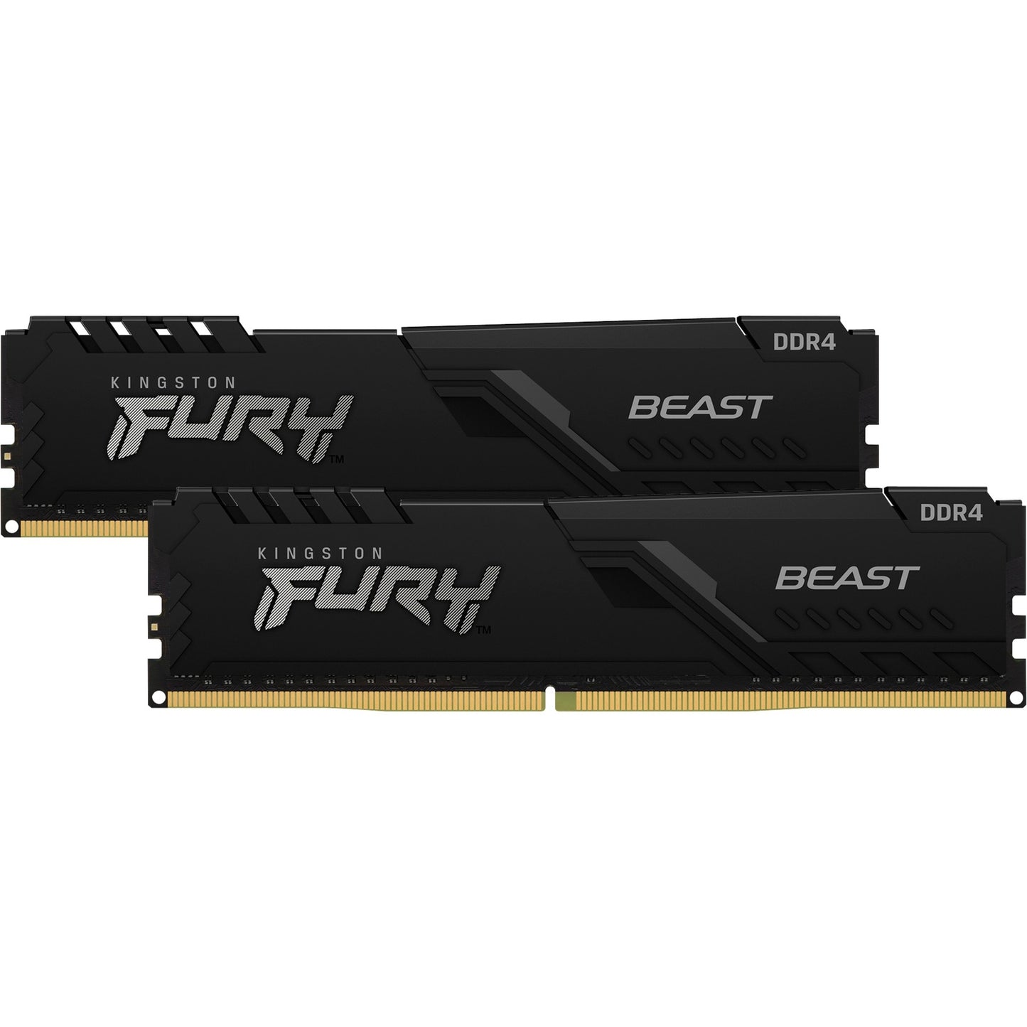 Kingston FURY beast 32 gb ddr4-3600 (2x 16 gb) werkgeheugen (zwart, kf436c18bbk2 32, xmp 2.0)