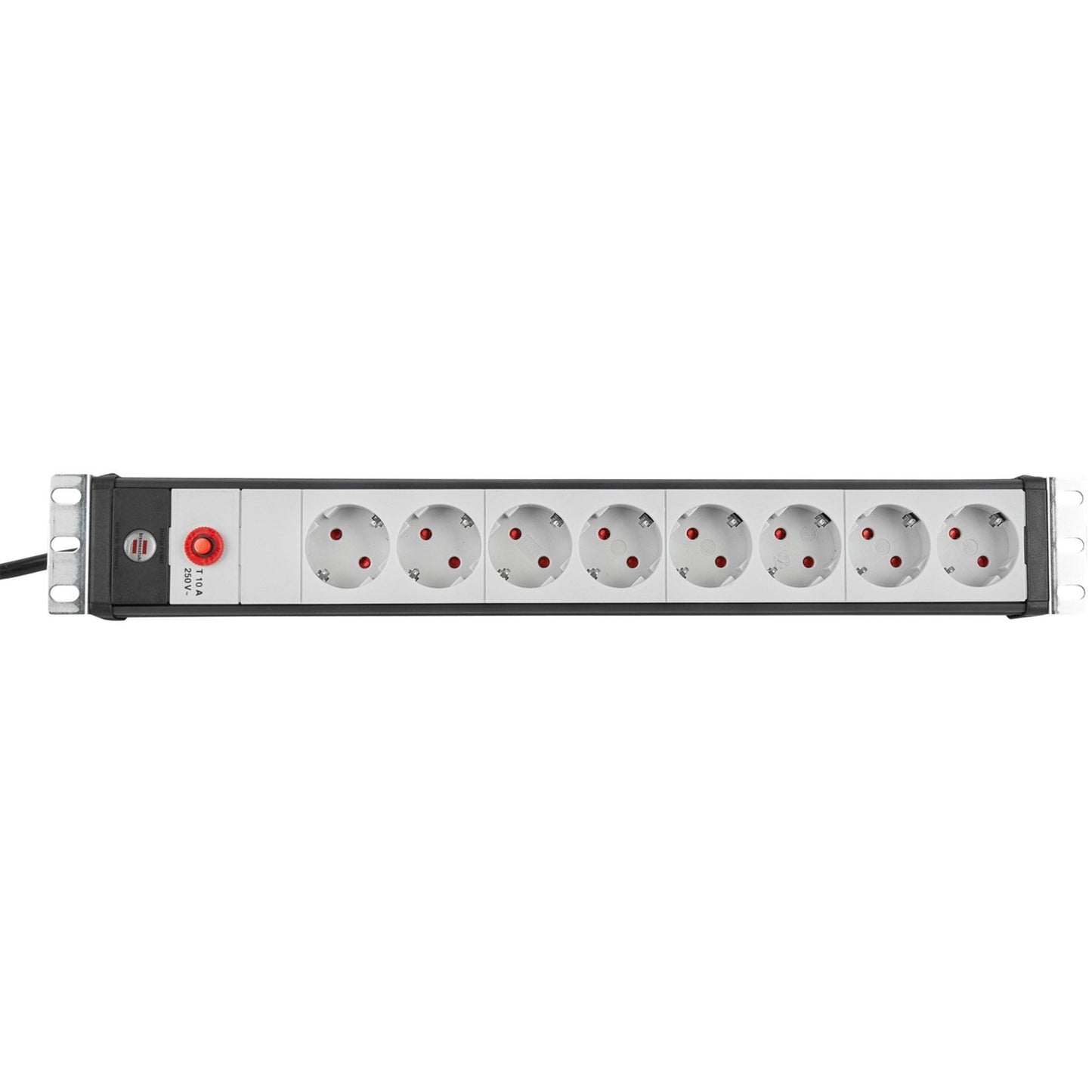 Brennenstuhl premium-line 19 stekkerdoos 8-voudig stekkerdoos (zwart lichtgrijs, 3 meter)
