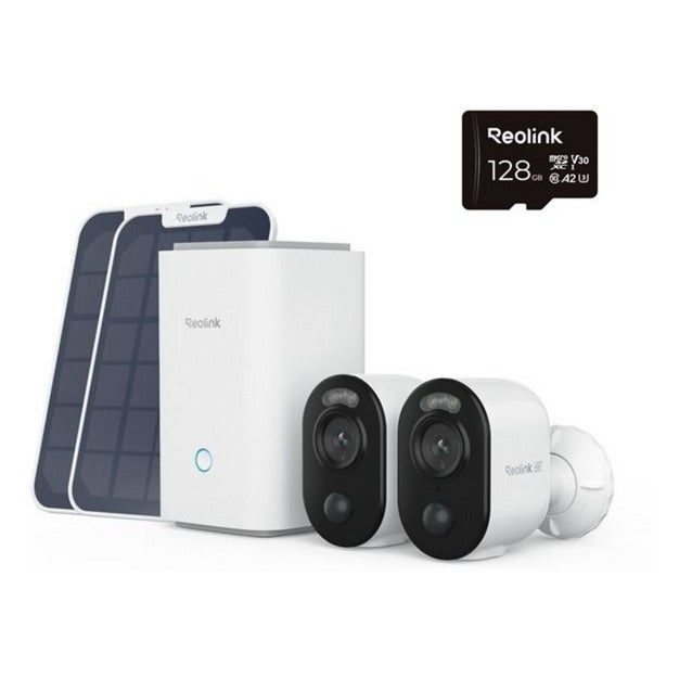 Reolink Home Hub1 met 2x B350 en 1x Solar Panel 2 USB-C beveiligingscamera (Wit)