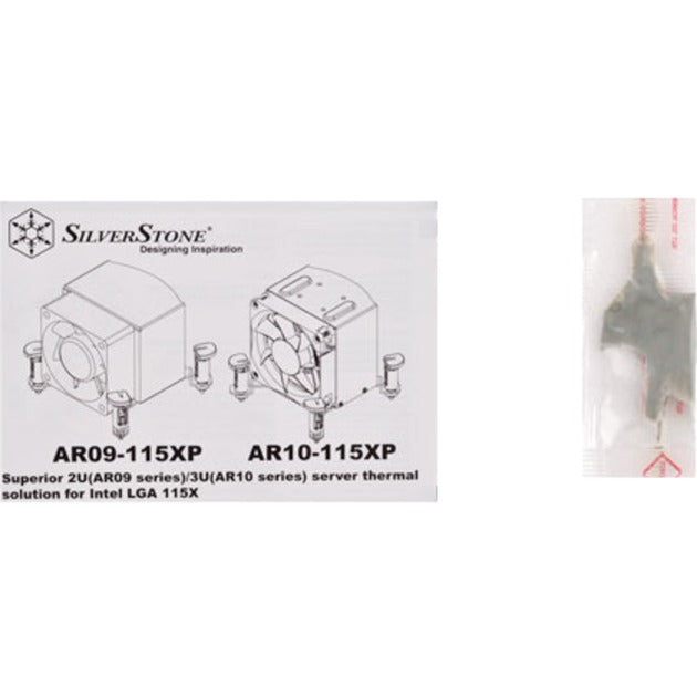 SilverStone ar10-115xp cpu-koeler (zilver, argon series)