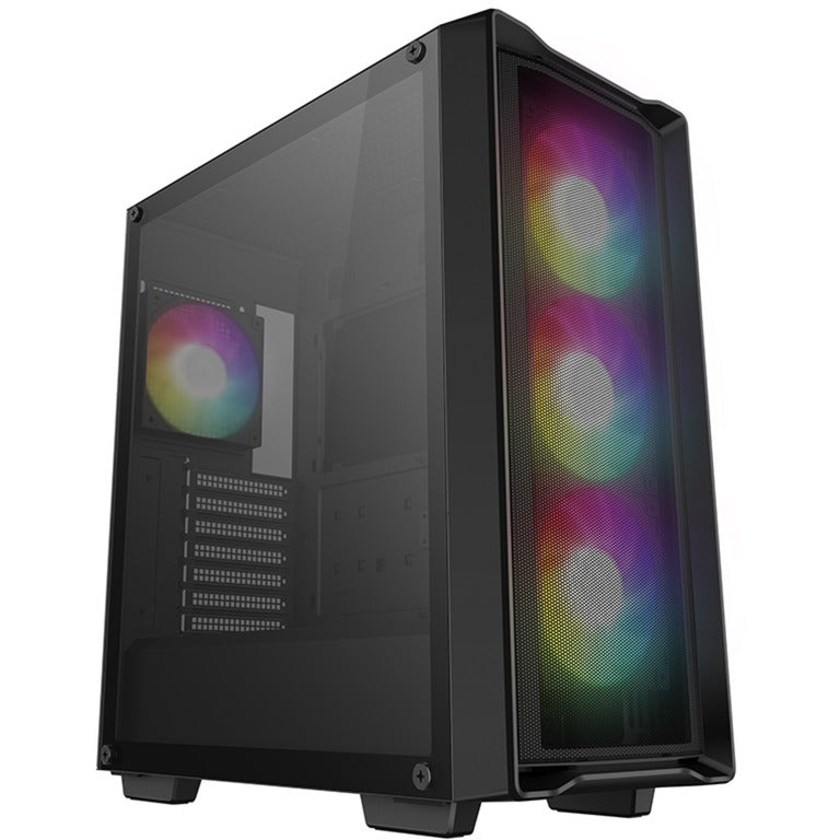 DeepCool cc560 mesh v2 midi tower behuizing (zwart | 2x usb-a | rgb | window)