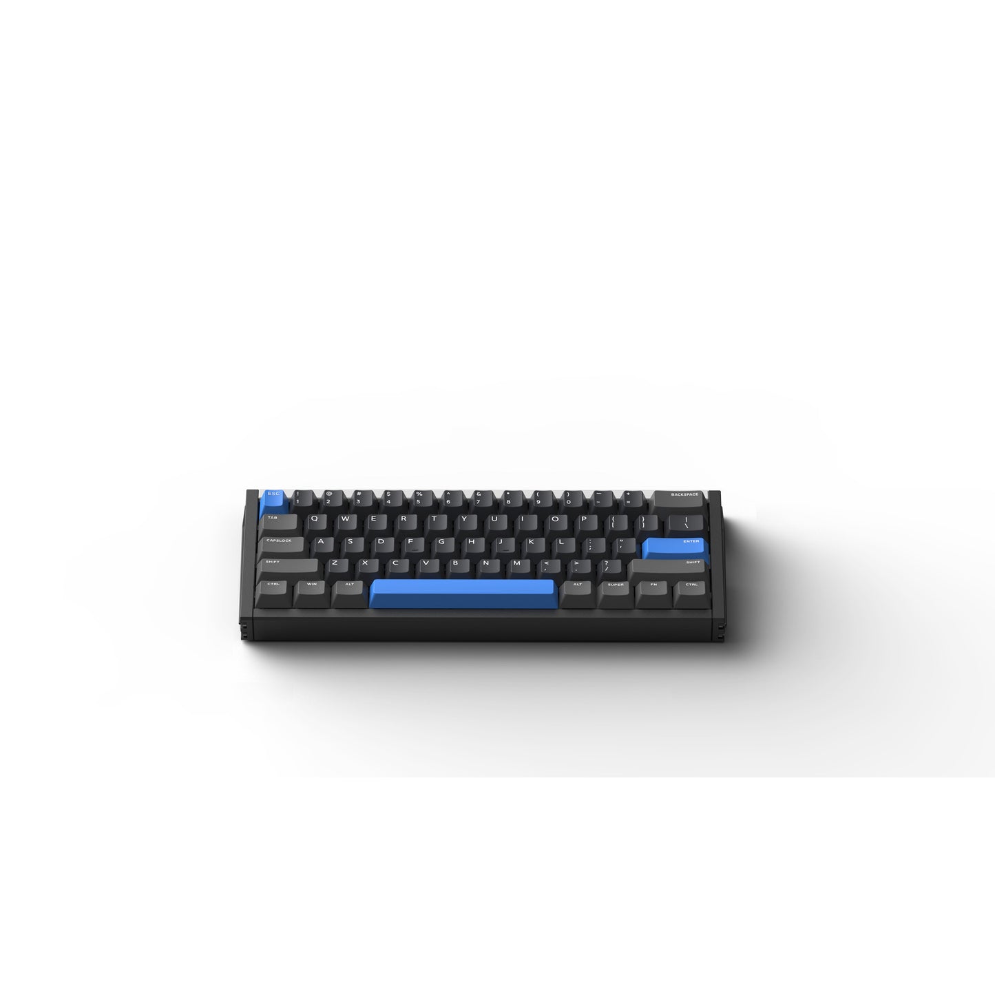 Iqunix EZ60 Magnetic Switch Gaming HE Keyboard (Zwart, US lay-out (QWERTY), Gateron Star Trail, 60%, RGB, Double Shot PBT Keycaps)