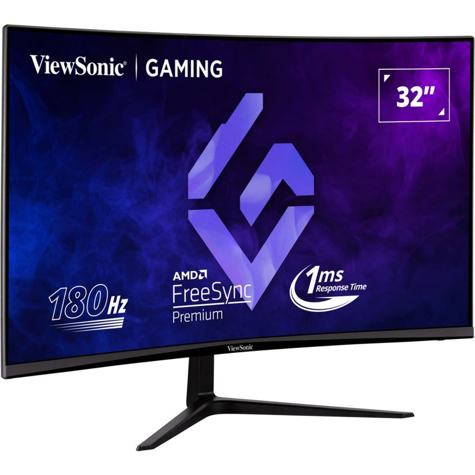 ViewSonic vx3218c-2k 32 curved gaming monitor (zwart, 2x hdmi, 1x displayport, 180 hz)