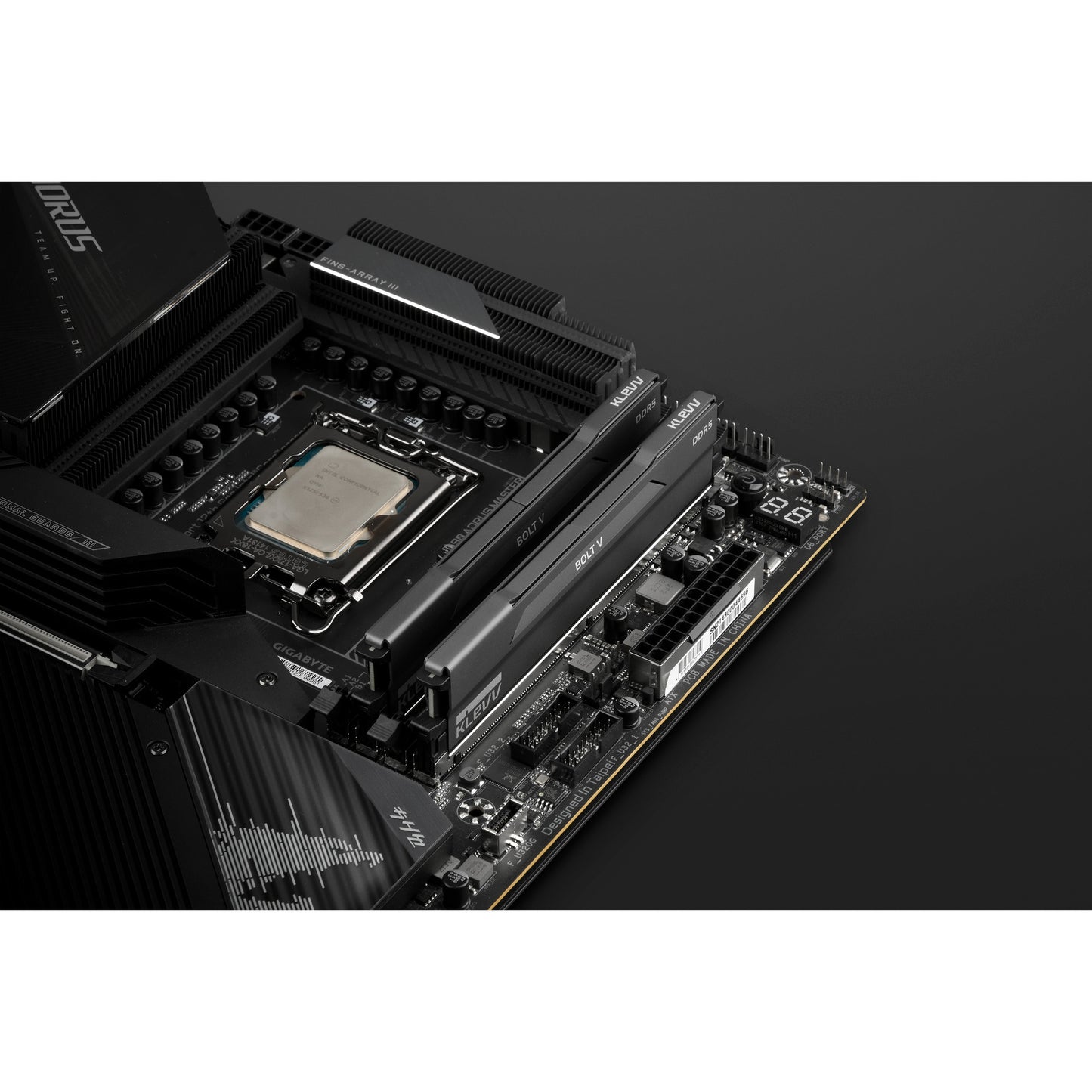 KLEVV bolt v 32 gb ddr5-6000 (2x 16 gb) werkgeheugen (zwart, kd5agu880-60a300h, xmp 3.0, expo)