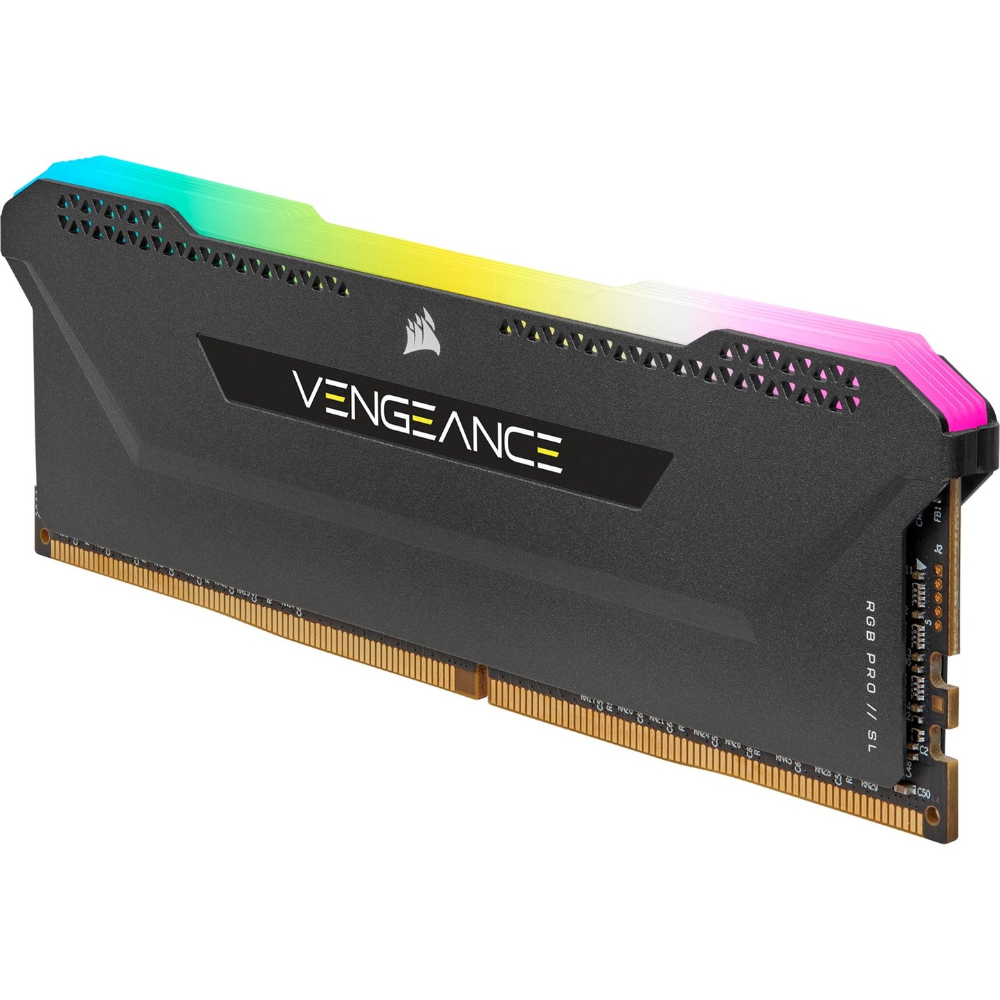 Corsair vengeance rgb pro sl 32 gb ddr4-3200 (2x 16 gb) werkgeheugen (zwart, cmh32gx4m2z3200c16, xmp 2.0)
