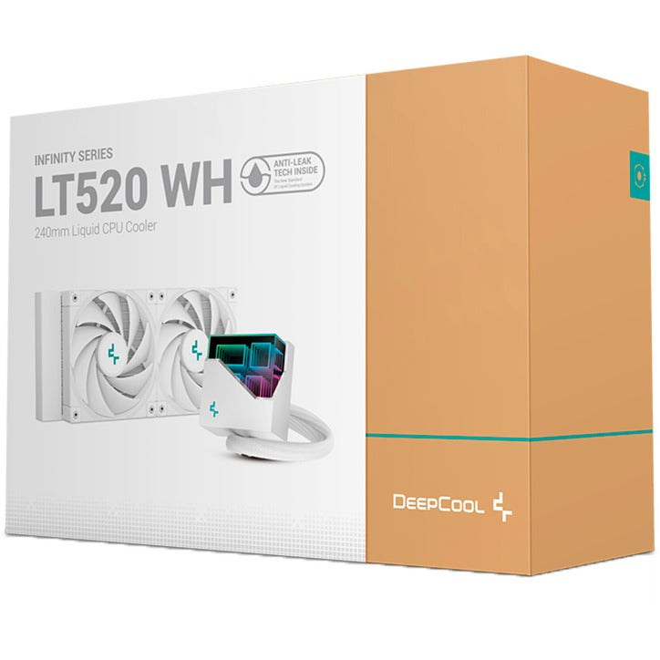 DeepCool lt520 wh 240 waterkoeling (wit, 4-pin pwm)