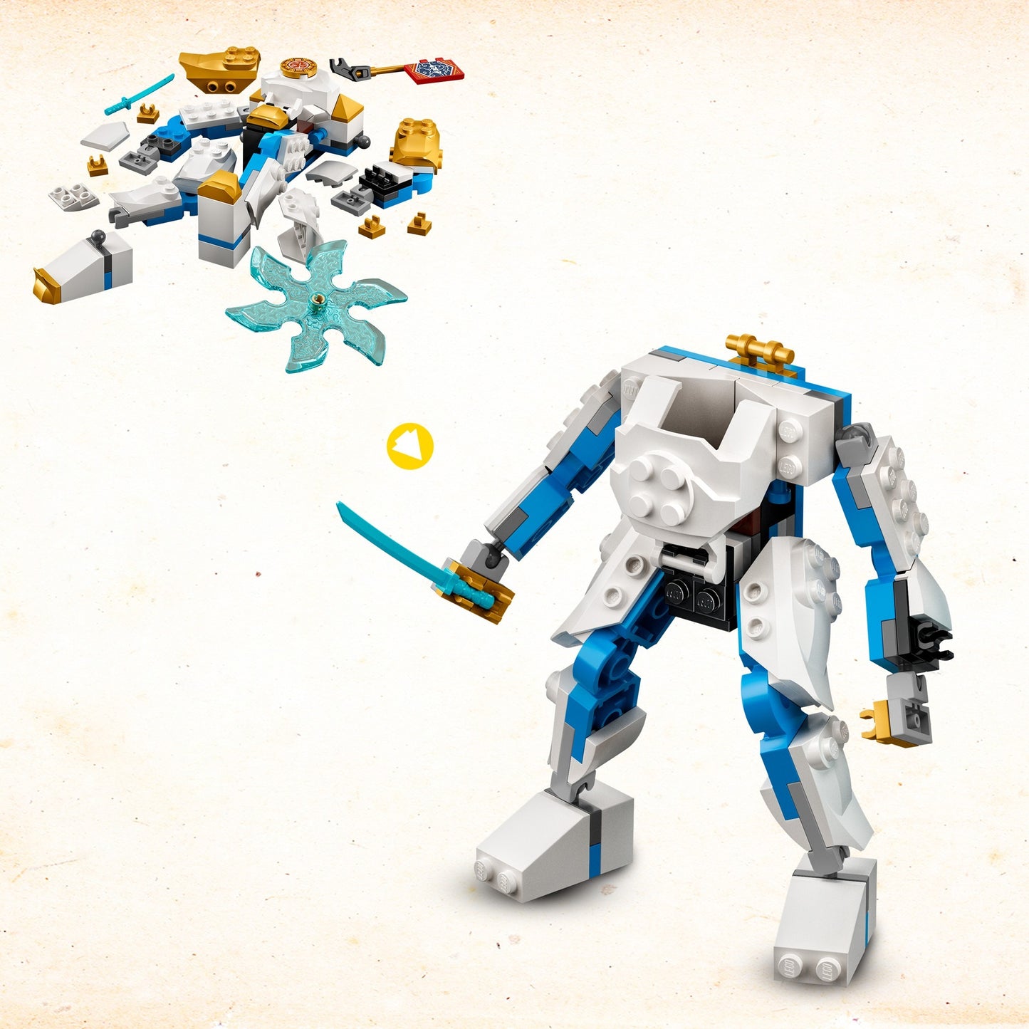 LEGO ninjago - zane's power-upmecha evo constructiespeelgoed (71761)