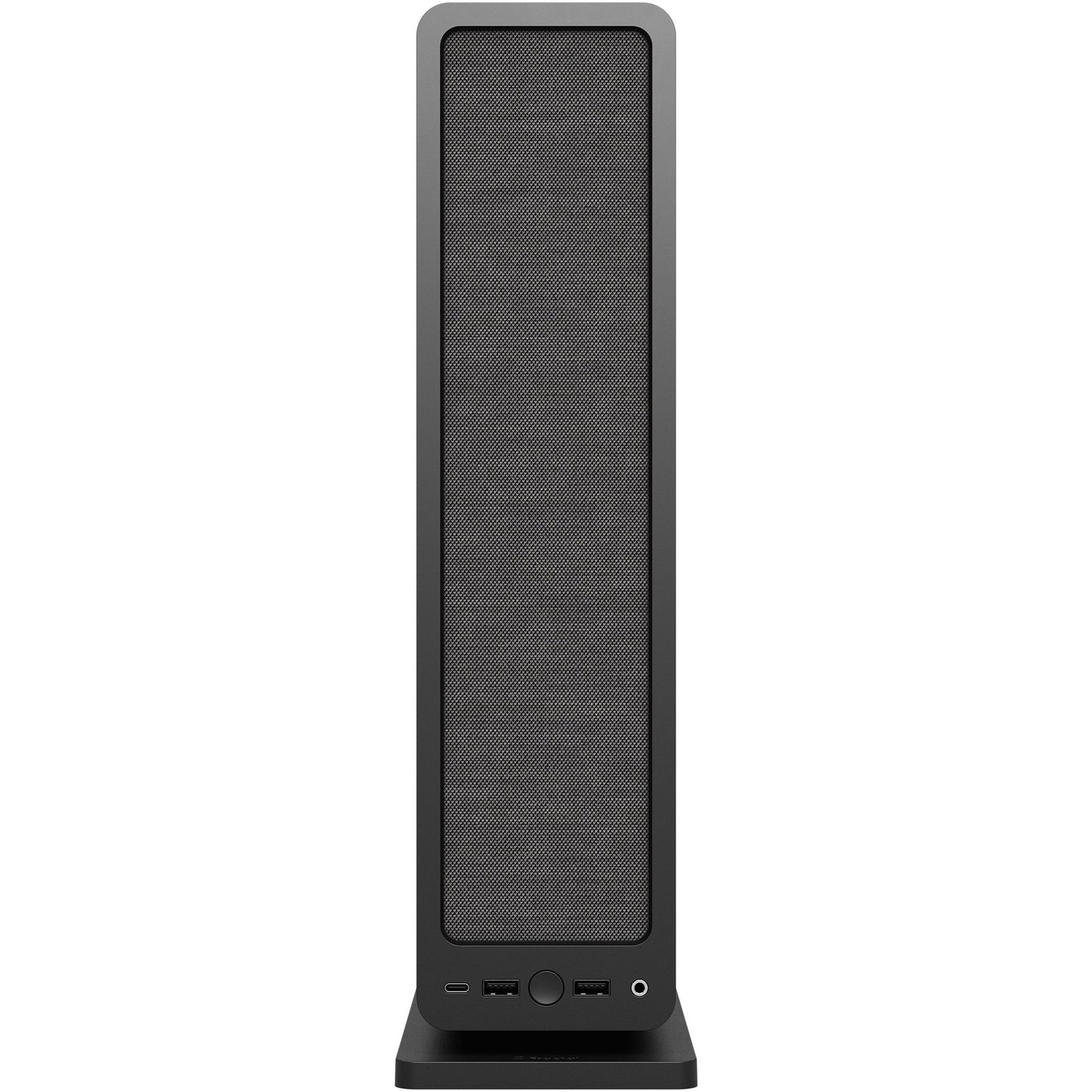 Fractal Design ridge black mini tower behuizing (zwart | 2x usb-a | 1x usb-c)