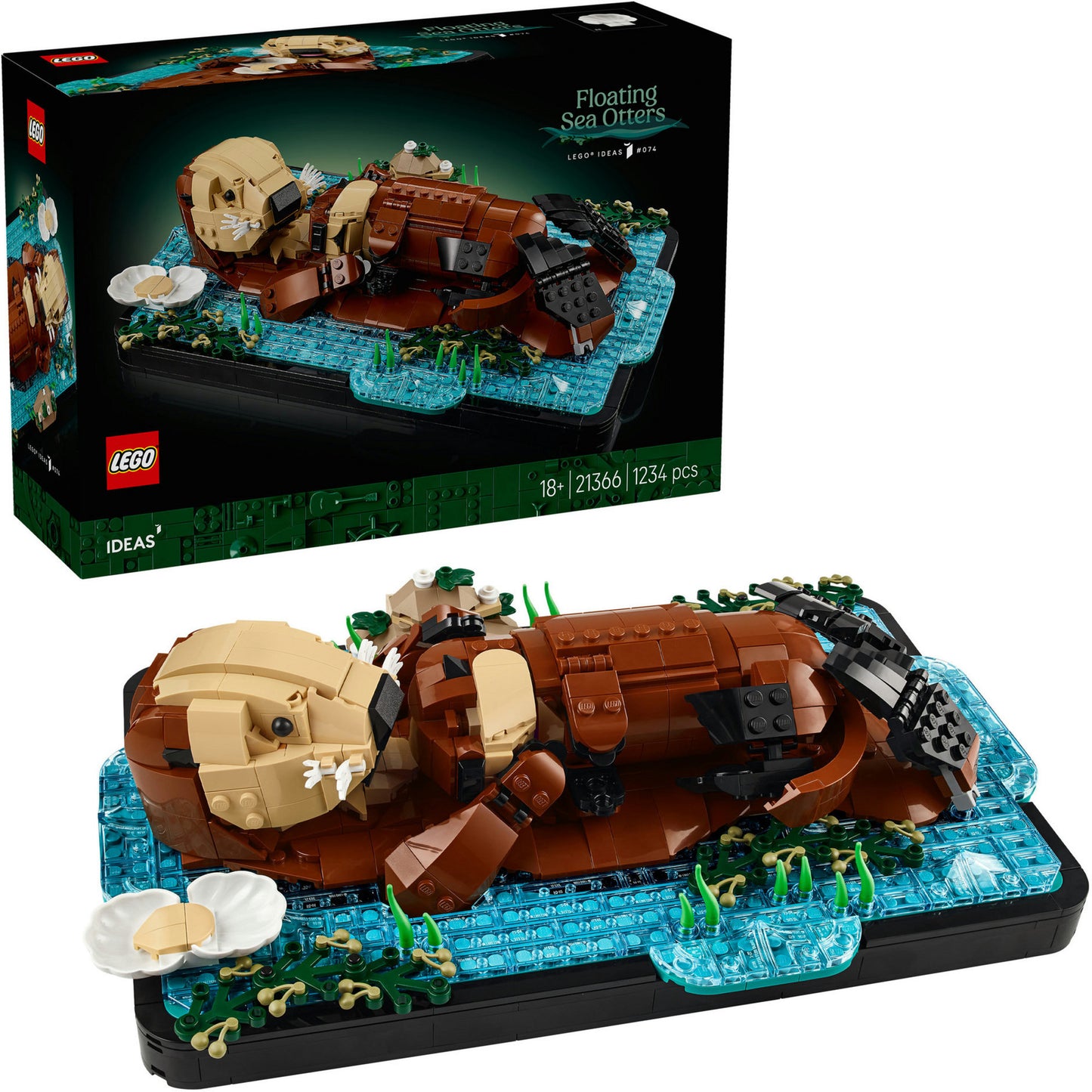 LEGO ideas - drijvende zeeotters constructiespeelgoed (21366, retail)