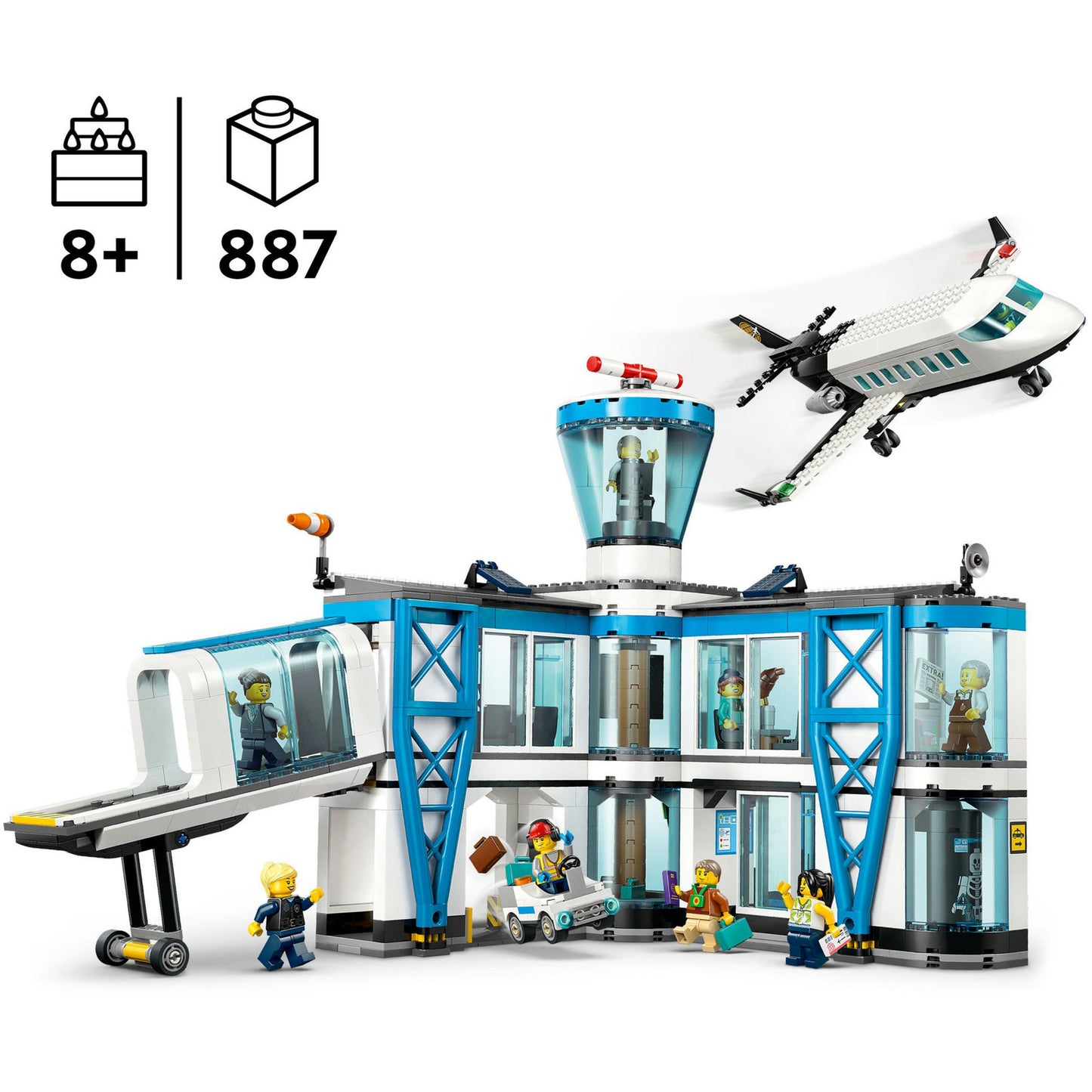 LEGO city 60502 luchthaven met vliegtuig