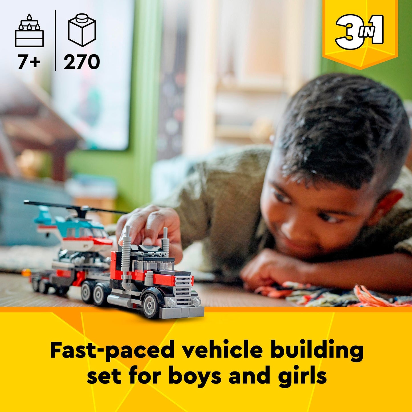 LEGO creator 31146 truck met helikopter