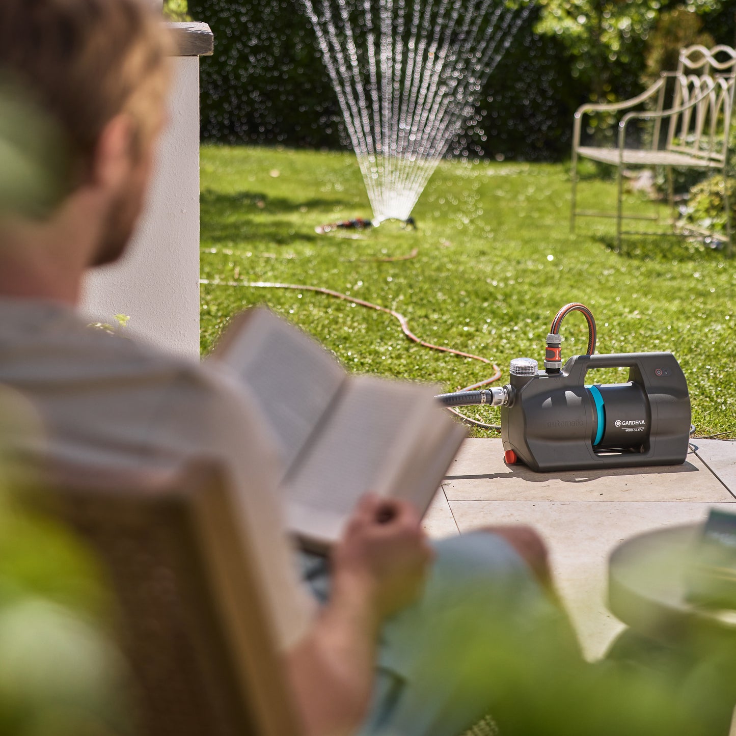 GARDENA hydrofoorpomp 4600 silent (grijs, 600 watt)
