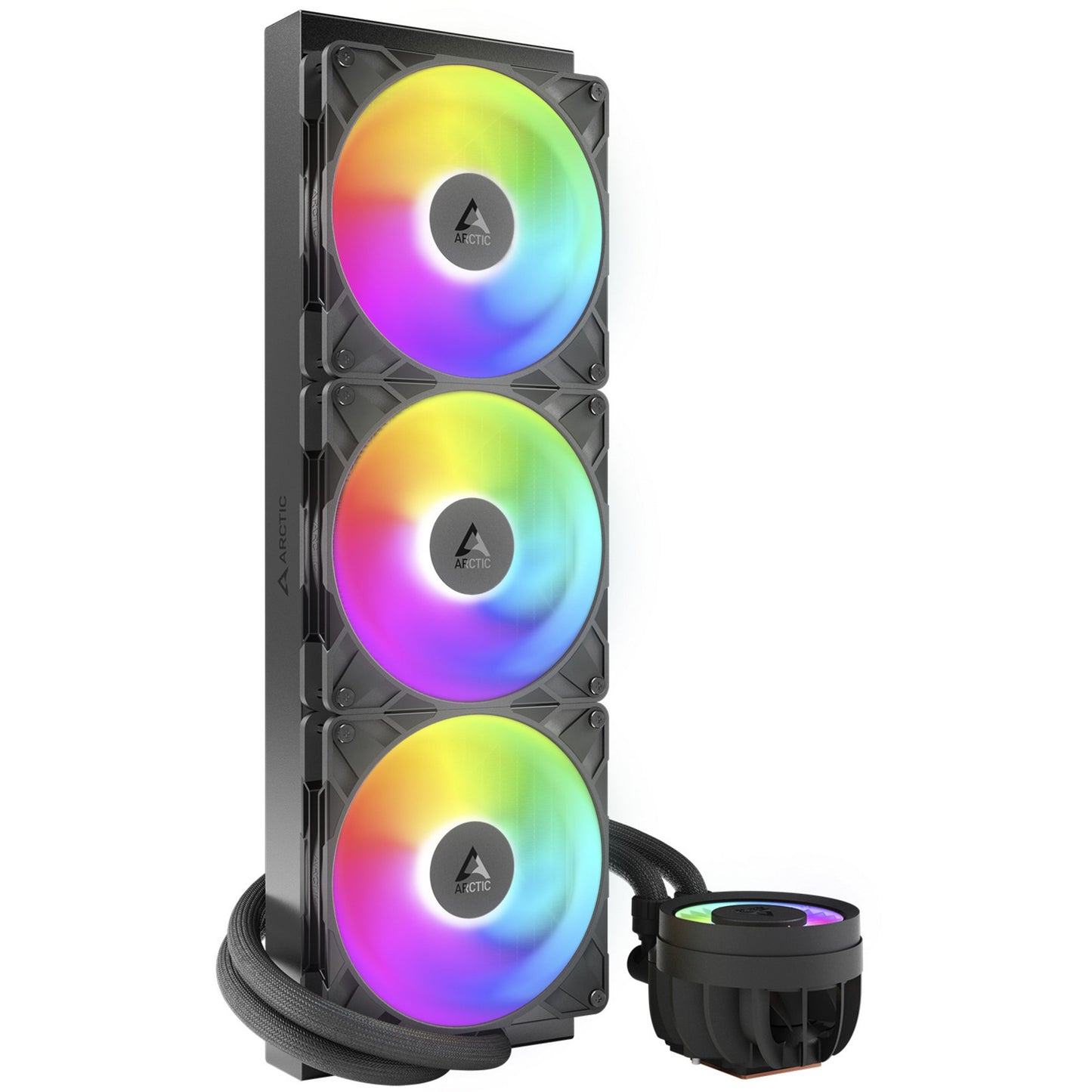 ARCTIC liquid freezer iii pro 420 a-rgb waterkoeling (zwart, 4-pins pwm fan-connector)