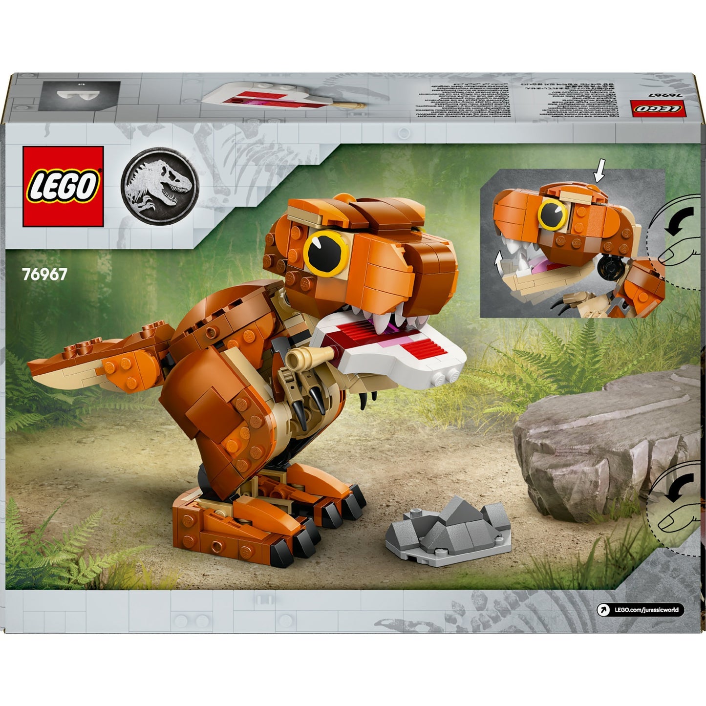LEGO jurassic world 76967 kleine eetster: t. rex
