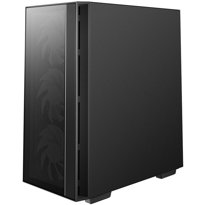 DeepCool matrexx 55 v4 c midi tower behuizing (zwart | 1x usb-a | 1x usb-c | rgb | window)