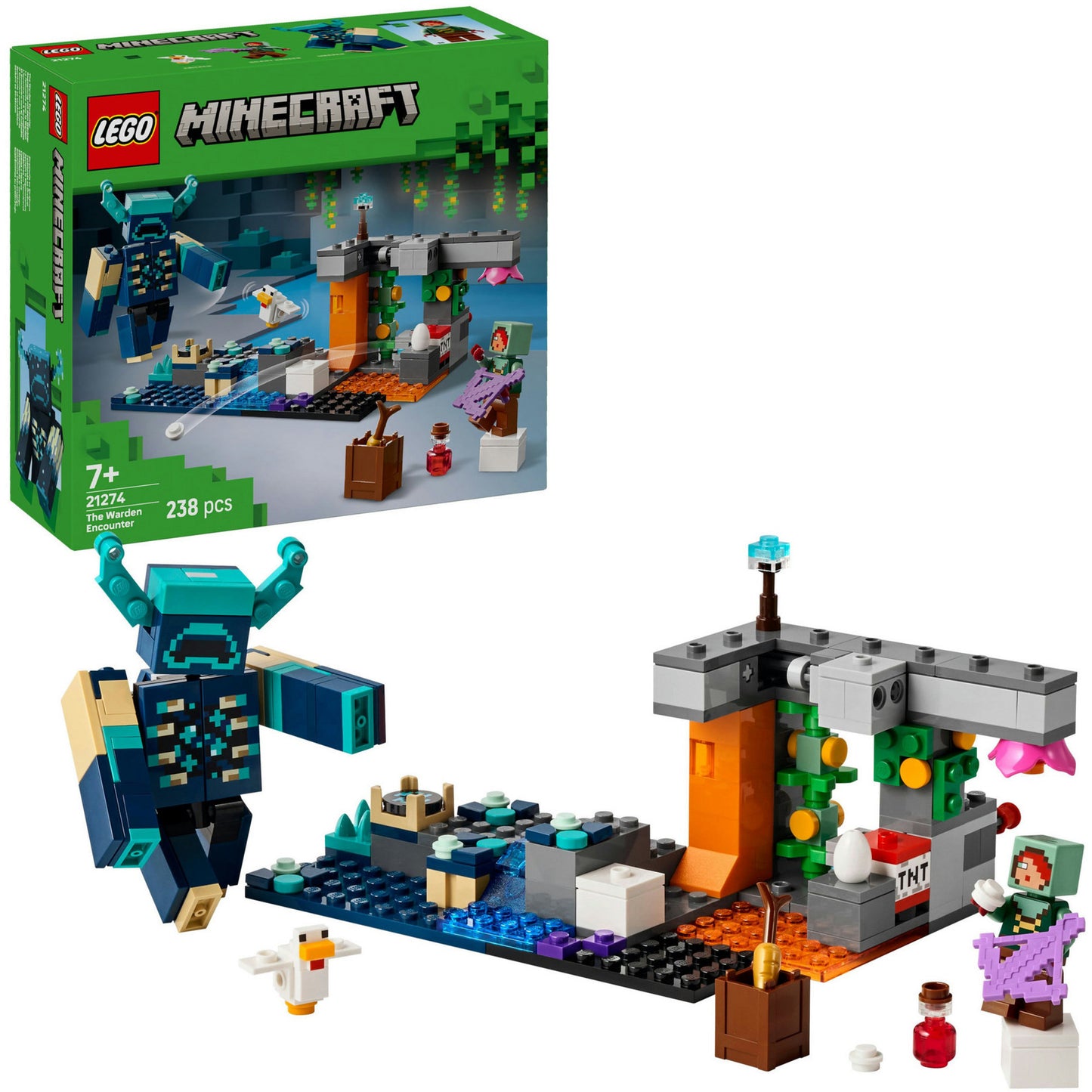 LEGO minecraft 21274 de ontmoeting met de opzichter